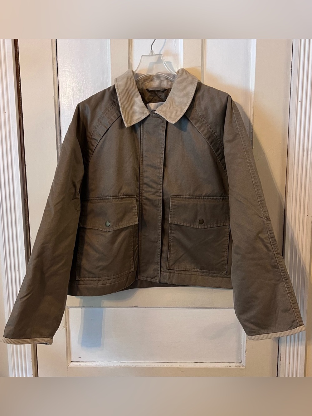 Abercrombie & Fitch Brown Short Waxed Chore Jacket